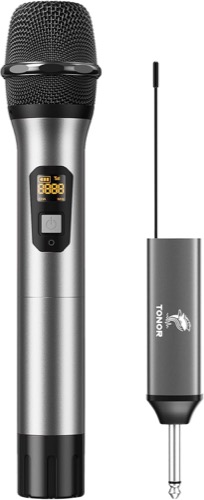 TONOR TW620 Funkmikrofon, 1 Mikrofon mit Empfänger